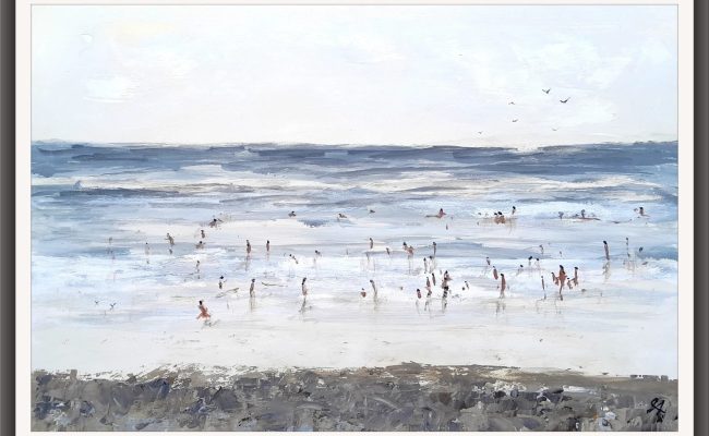 Morning Dip ocean painting